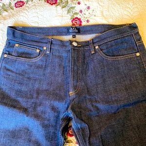 A.P.C. Denim jeans. Size 32. Brand new, never worn.